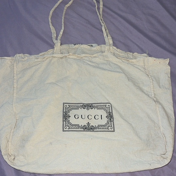 Gucci Ivory Canvas Daily Hobo Bag Tote Farmer’s Market - Picture 1 of 7